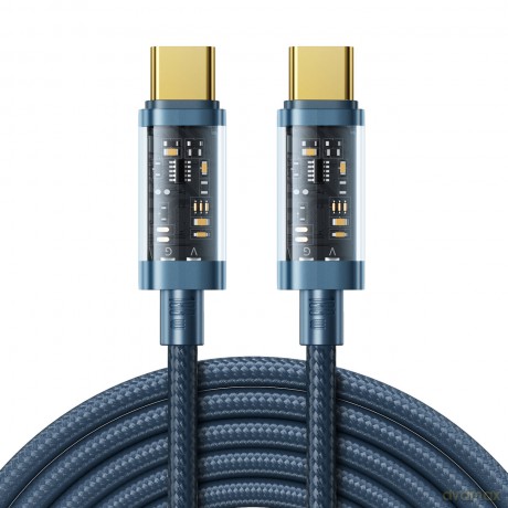 Joyroom kabel przewód USB Typ-C - USB Typ-C 100W 2m niebieski (S-CC100A20)