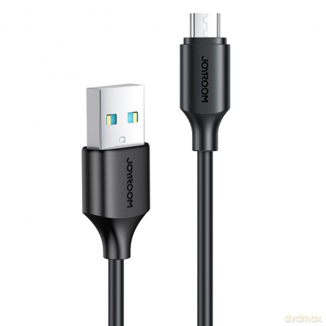 Joyroom kabel USB-A - Micro USB 480Mb/s 2.4A 0.25m czarny (S-UM018A9)