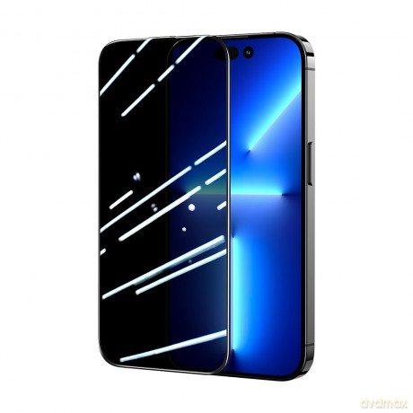 Joyroom Knight 2,5D Privacy TG szkło hartowane do iPhone 14 Plus z filtrem Anti-Spy na cały ekran z ramką przezroczysty (JR-P03)