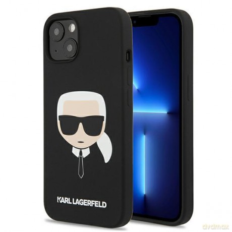 Karl Lagerfeld KLHCP13MSLKHBK iPhone 13 6,1" czarny/black hardcase Silicone Karl`s Head