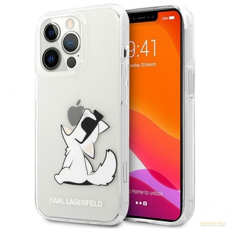 Karl Lagerfeld KLHCP14LCFNRC iPhone 14 Pro 6,1" hardcase przeźroczysty/transparent Choupette Fun