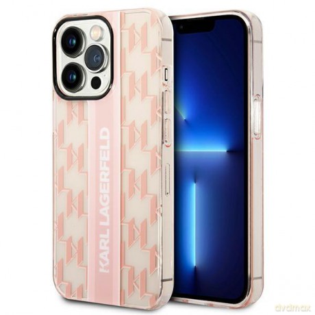 Karl Lagerfeld KLHCP14LHKLSPCP iPhone 14 Pro 6,1" hardcase różowy/pink Mono Vertical Stripe