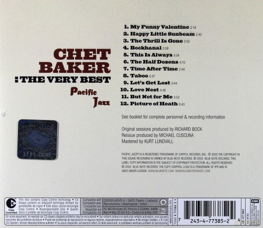 Chet Baker: The Very Best Of [CD]