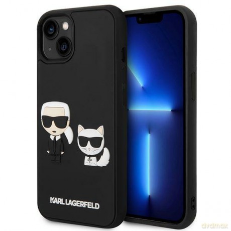 Karl Lagerfeld KLHCP14M3DRKCK iPhone 14 Plus 6,7" czarny/black hardcase Karl&Choupette Ikonik 3D