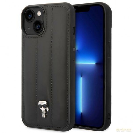 Karl Lagerfeld KLHCP14MPSQPK iPhone 14 Plus 6,7" hardcase czarny/black Puffy Ikonik Pin