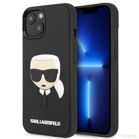Karl Lagerfeld KLHCP14SKH3DBK iPhone 14 6,1" czarny/black hardcase 3D Rubber Karl`s Head