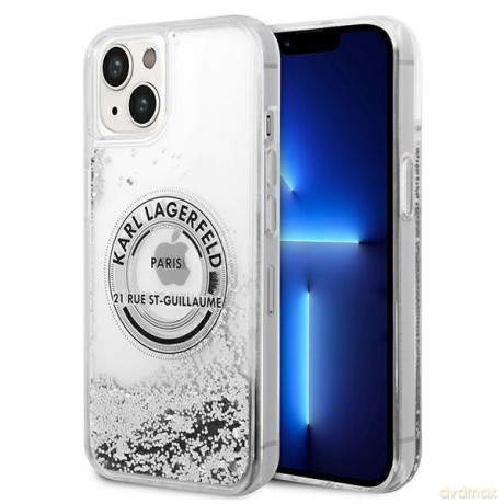 Karl Lagerfeld KLHCP14SLCRSGRS iPhone 14 6,1" srebrny/silver hardcase Liquid Glitter RSG