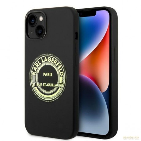 Karl Lagerfeld KLHCP14SSRSGRCK iPhone 14 6,1" hardcase czarny/black Silicone RSG