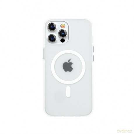 Kingxbar PQY Elegant Series magnetyczne etui do iPhone 13 obudowa pokrowiec biały (kompatybilne z MagSafe)