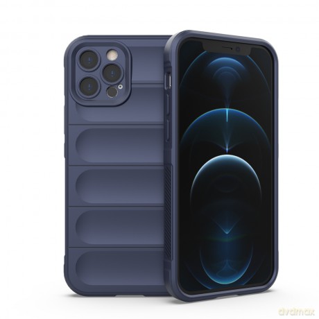 Magic Shield Case etui do iPhone 12 Pro elastyczny pancerny pokrowiec ciemnoniebieski