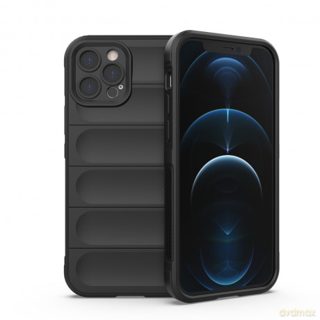 Magic Shield Case etui do iPhone 12 Pro elastyczny pancerny pokrowiec czarny