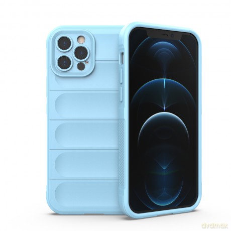 Magic Shield Case etui do iPhone 12 Pro elastyczny pancerny pokrowiec jasnoniebieski