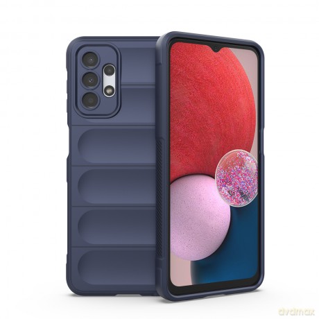Magic Shield Case etui do Samsung Galaxy A13 5G elastyczny pancerny pokrowiec ciemnoniebieski