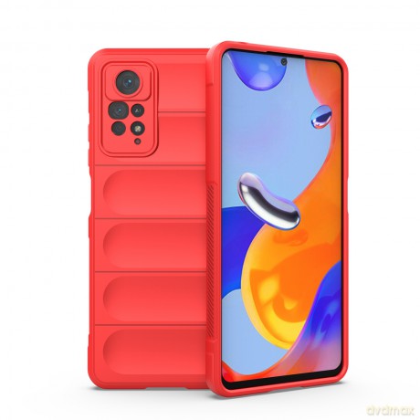 Magic Shield Case etui do Xiaomi Redmi Note 11 Pro elastyczny pancerny pokrowiec czerwony