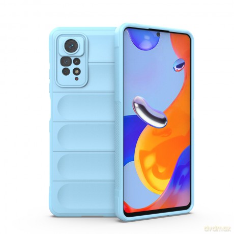 Magic Shield Case etui do Xiaomi Redmi Note 11 Pro elastyczny pancerny pokrowiec jasnoniebieski