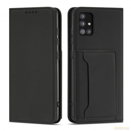 Magnet Card Case etui do Samsung Galaxy A53 5G pokrowiec portfel na karty kartę podstawka czarny
