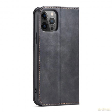 Magnet Fancy Case etui do iPhone 12 Pro Max pokrowiec portfel na karty kartę podstawka czarny