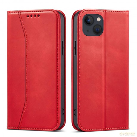 Magnet Fancy Case etui do iPhone 13 pokrowiec portfel na karty kartę podstawka czerwony