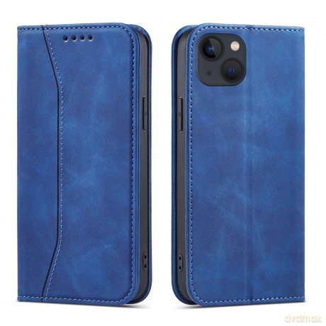 Magnet Fancy Case etui do iPhone 13 pokrowiec portfel na karty kartę podstawka niebieski
