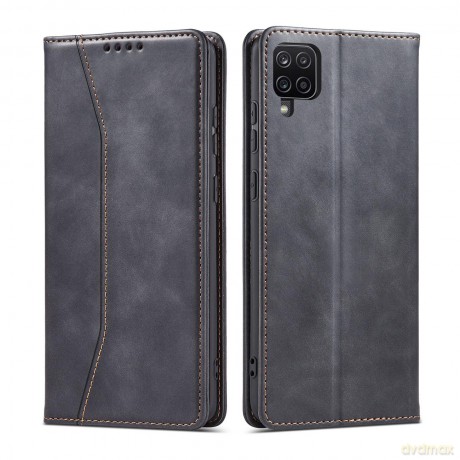 Magnet Fancy Case etui do Samsung Galaxy A12 5G pokrowiec portfel na karty kartę podstawka czarny