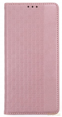 Magnet Strap Case etui do Samsung Galaxy S22 Ultra pokrowiec portfel + mini smycz zawieszka różowy