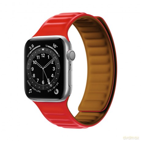 Magnetic Strap pasek do Watch 7/8 41mm magnetyczna opaska bransoleta bransoletka czerwony