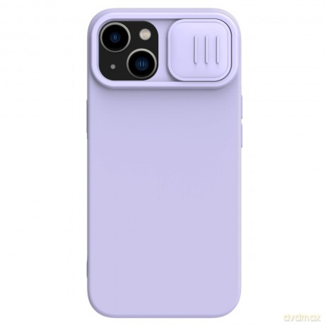 Nillkin CamShield Magnetic Silicone Case etui iPhone 14 magnetyczny MagSafe pokrowiec z osłoną na aparat fioletowy
