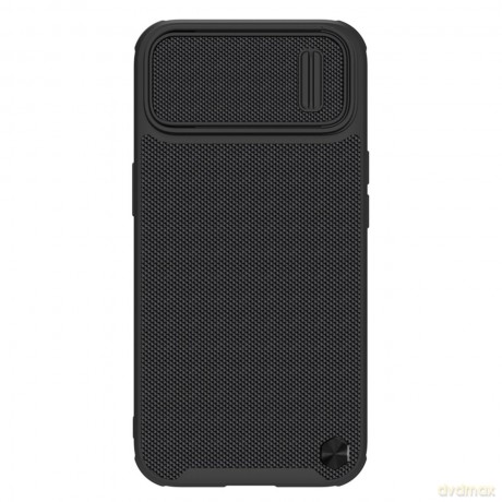 Nillkin Textured S Magnetic Case etui iPhone 14 pokrowiec MagSafe z osłoną na aparat czarny