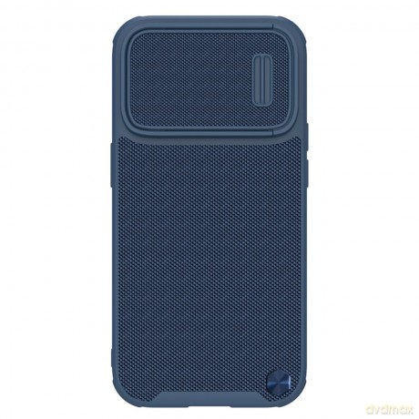 Nillkin Textured S Magnetic Case etui iPhone 14 Pro Max pokrowiec MagSafe z osłoną na aparat niebieski