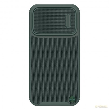 Nillkin Textured S Magnetic Case etui iPhone 14 Pro pokrowiec MagSafe z osłoną na aparat zielony