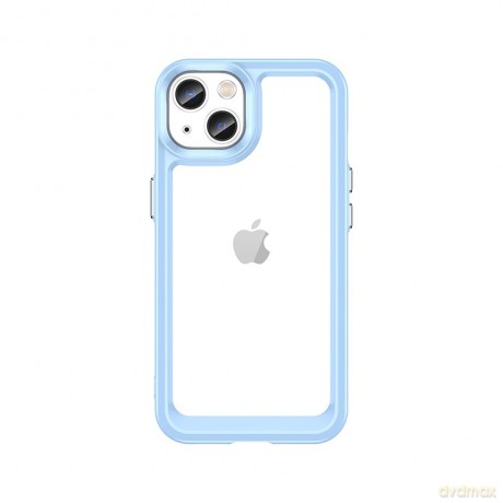 Outer Space Case etui do iPhone 13 sztywny pokrowiec z żelową ramką niebieski