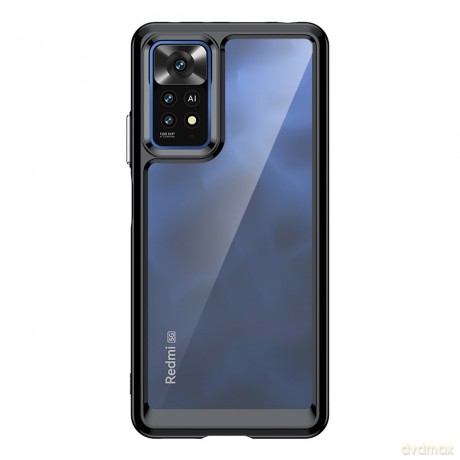 Outer Space Case etui do Xiaomi Redmi Note 11 Pro sztywny pokrowiec z żelową ramką czarny