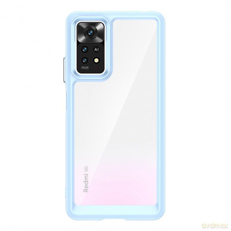 Outer Space Case etui do Xiaomi Redmi Note 11 Pro sztywny pokrowiec z żelową ramką niebieski