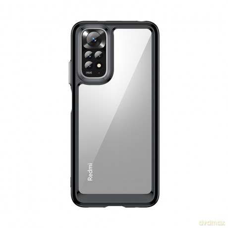 Outer Space Case etui do Xiaomi Redmi Note 11 sztywny pokrowiec z żelową ramką czarny