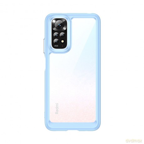 Outer Space Case etui do Xiaomi Redmi Note 11 sztywny pokrowiec z żelową ramką niebieski