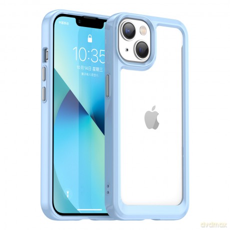 Outer Space Case etui iPhone 14 Plus sztywny pokrowiec z żelową ramką niebieski