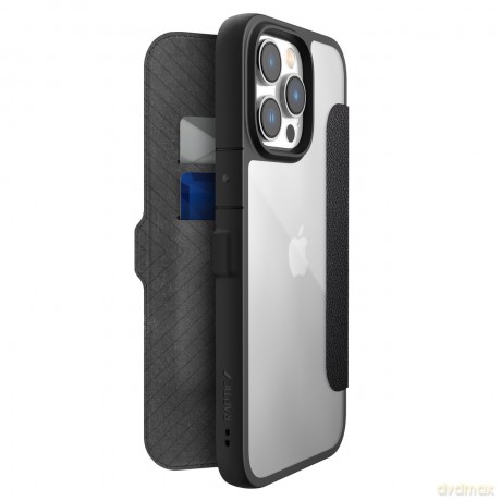 Raptic X-Doria Urban Folio Case etui iPhone 14 Pro Max pokrowiec z klapką czarny