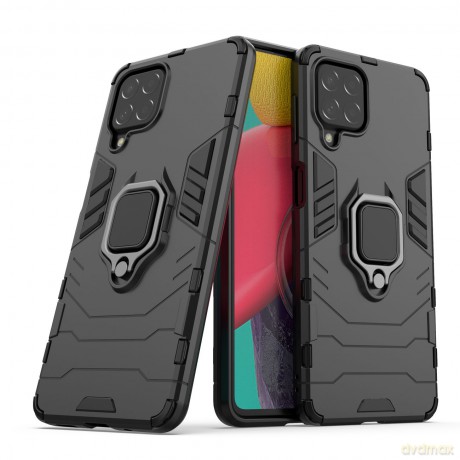 Ring Armor pancerne hybrydowe etui pokrowiec + magnetyczny uchwyt Samsung Galaxy M33 5G czarny