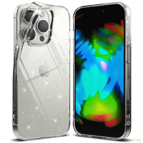 Ringke Air ultracienkie żelowe etui pokrowiec iPhone 14 Pro brokatowo-przezroczysty (A642E77)