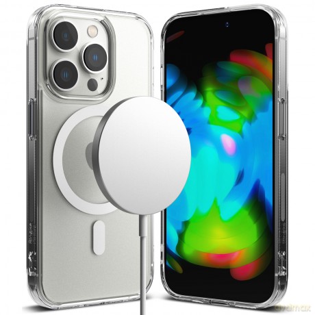 Ringke Fusion Magnetic magnetyczne sztywne etui z żelową ramką do iPhone 14 Pro półprzezroczysty (FMGM641E52) (kompatybilne z MagSafe)