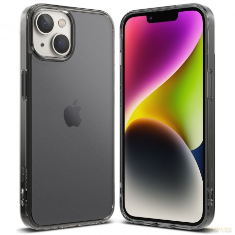 Ringke Fusion Matte etui iPhone 14 pokrowiec z żelową ramką szary