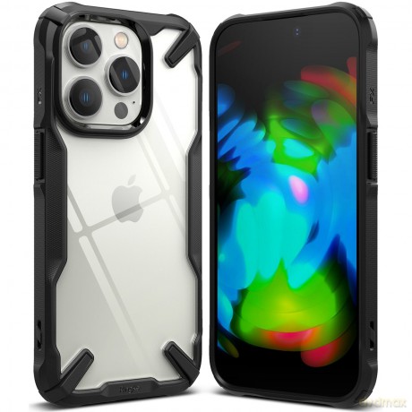 Ringke Fusion X Design etui pancerny pokrowiec z ramką iPhone 14 Pro Max czarny (FX647E55)