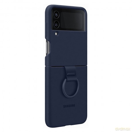 Samsung Ring Silicone Cover etui pokrowiec do Samsung Galaxy Z Flip4 obudowa z zawieszką granatowy (EF-PF721TNEGWW)