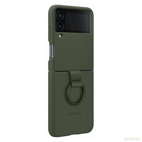 Samsung Ring Silicone Cover etui pokrowiec do Samsung Galaxy Z Flip4 obudowa z zawieszką khaki (EF-PF721TGEGWW)