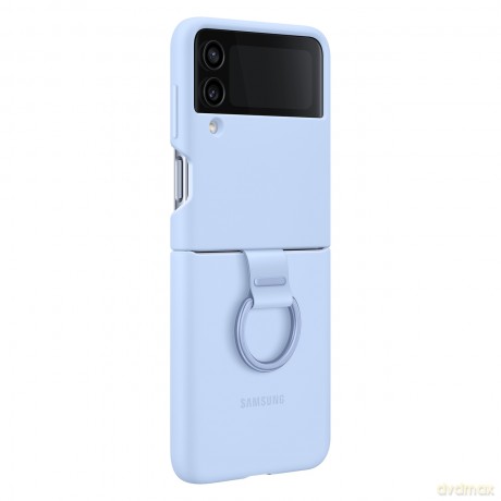 Samsung Ring Silicone Cover etui pokrowiec do Samsung Galaxy Z Flip4 obudowa z zawieszką niebieski (EF-PF721TLEGWW)