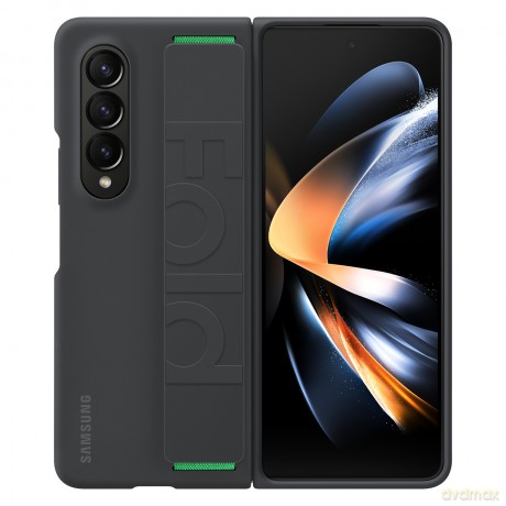 Samsung Silicone Grip Cover etui do Samsung Galaxy Z Fold4 pokrowiec z paskiem na rękę czarny (EF-GF936TBEGWW)
