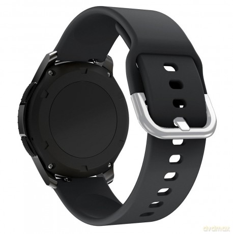 Silicone Strap TYS opaska do smartwatcha zegarka uniwersalna 22mm czarny