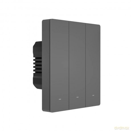 Sonoff inteligentny 3-kanałowy przełącznik ścienny Wi-Fi czarny (M5-3C-80)