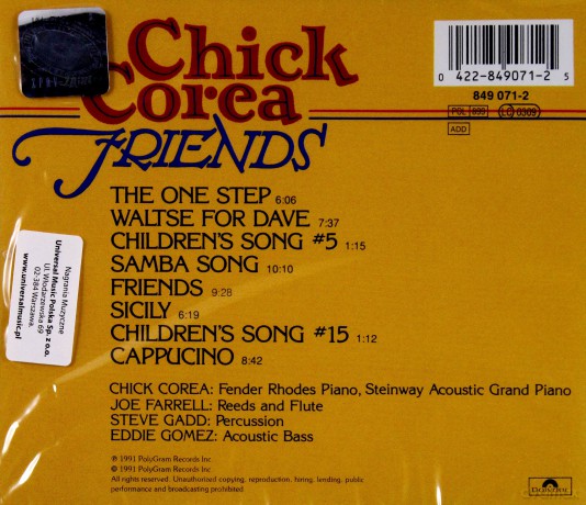 Chick Corea: Friends [CD]