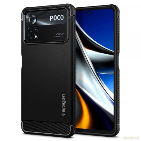 Spigen Rugged Armor Xiaomi Poco X4 Pro 5G Matte Black